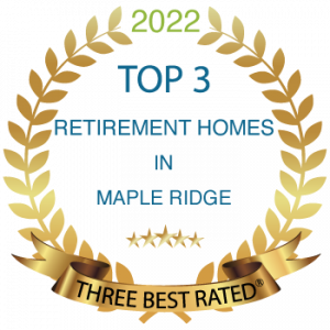 greystone manor top 3 retirement home badge 2022