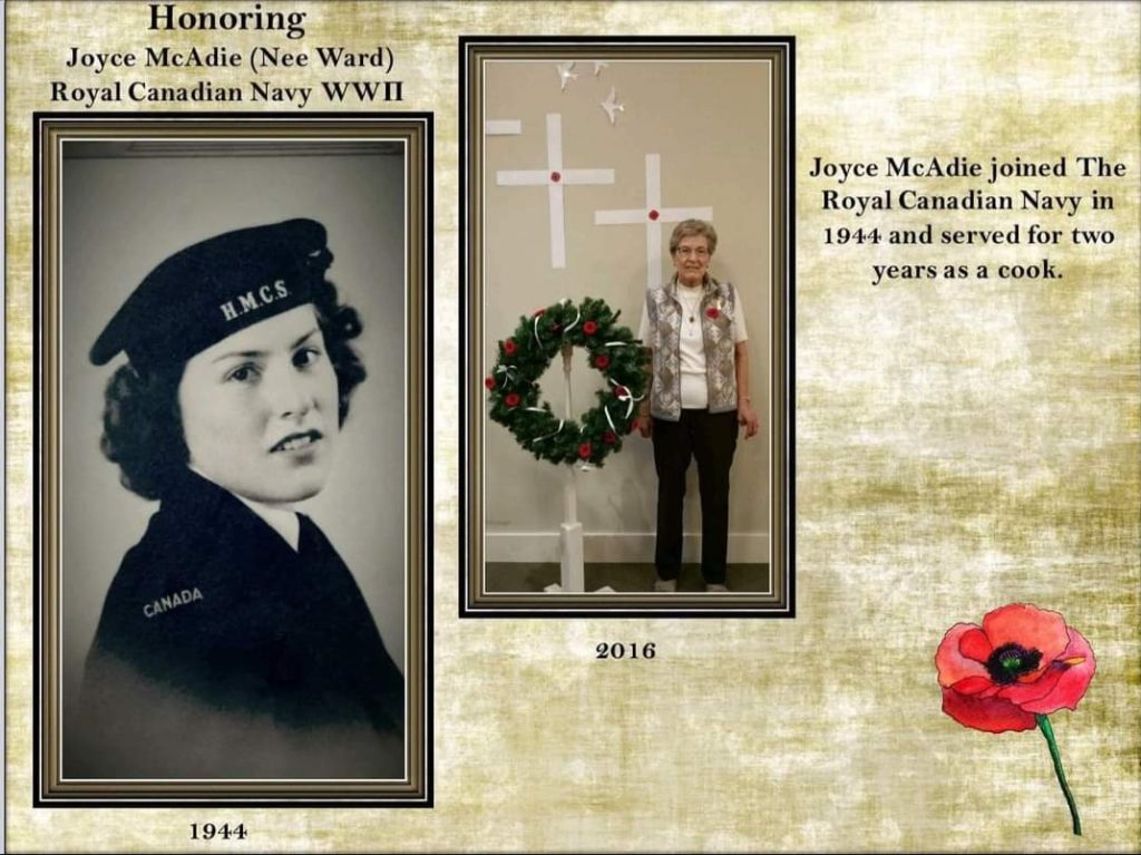 Honouring Joyce McAdie