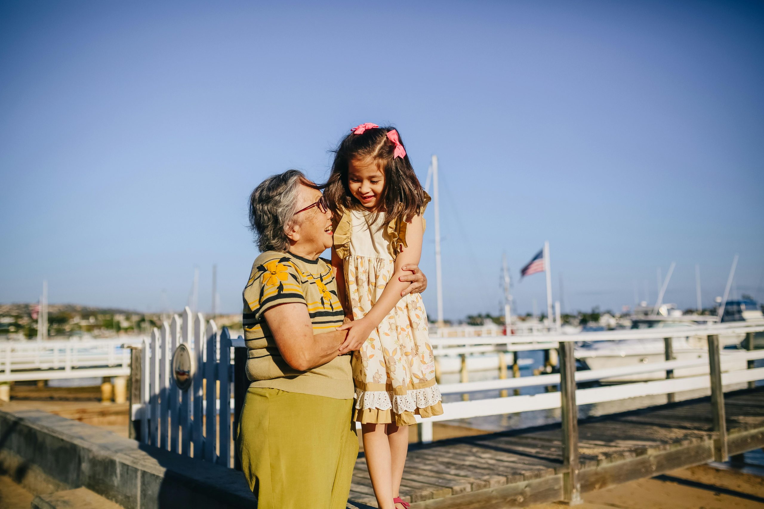 senior with grandchild